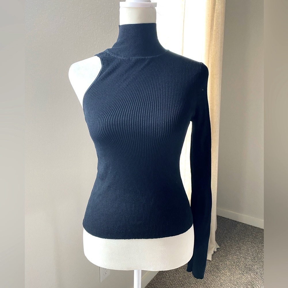 NWOT Zara Turtleneck Half-sleeve Top